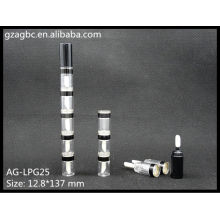 Especial transparente & vazia redonda Lip Gloss tubo AG-LPG25, embalagens de cosméticos do AGPM, cores/logotipo personalizado